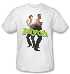 Psych Shirt Hands Up Adult White Tee T-Shirt