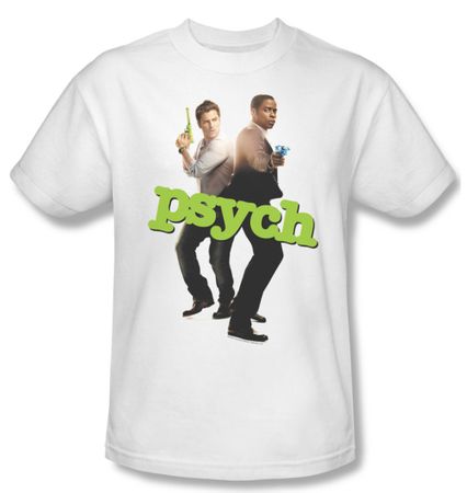 Psych Shirt Hands Up Adult White Tee T-Shirt