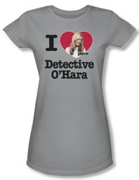 Psych Shirt Juniors I Heart O'hara Silver Tee T-Shirt