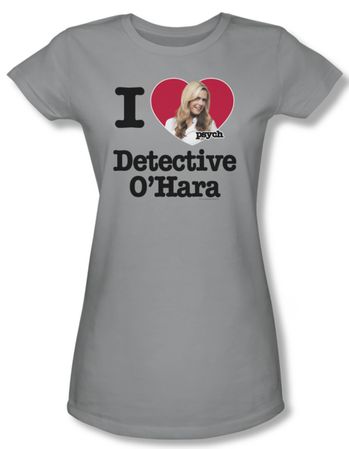 Psych Shirt Juniors I Heart O'hara Silver Tee T-Shirt