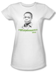 Psych Shirt Juniors Whaaaaaat?! White Tee T-Shirt
