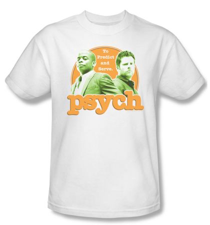 Psych Shirt Predictable Adult White Tee T-Shirt