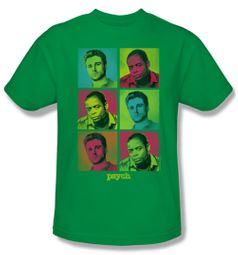 Psych Shirt Squared Adult Kelly Green Tee T-Shirt