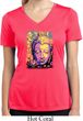 Psychedelic Buddha Ladies Moisture Wicking V-neck Shirt