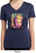 Psychedelic Buddha Ladies Moisture Wicking V-neck Shirt