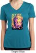 Psychedelic Buddha Ladies Moisture Wicking V-neck Shirt