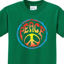Psychedelic Peace Kids Shirts