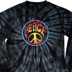 Psychedelic Peace Long Sleeve Tie Dye Shirt Psychedelic Peace Long Sleeve Tie Dye Shirt