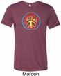 Psychedelic Peace Mens Tri Blend Crewneck Shirt