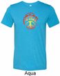 Psychedelic Peace Mens Tri Blend Crewneck Shirt