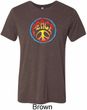 Psychedelic Peace Mens Tri Blend Crewneck Shirt