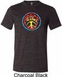 Psychedelic Peace Mens Tri Blend Crewneck Shirt