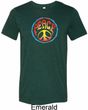 Psychedelic Peace Mens Tri Blend Crewneck Shirt