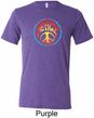 Psychedelic Peace Mens Tri Blend Crewneck Shirt
