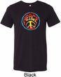 Psychedelic Peace Mens Tri Blend Crewneck Shirt