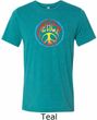 Psychedelic Peace Mens Tri Blend Crewneck Shirt