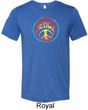 Psychedelic Peace Mens Tri Blend Crewneck Shirt