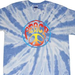 Psychedelic Peace Twist Tie Dye Shirt Psychedelic Peace Twist Tie Dye Shirt