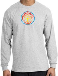 Psychedelic Peace World Peace Sign Symbol Adult Long Sleeve T-shirts Psychedelic Peace World Peace Sign Symbol Adult Long Sleeve T-shirts