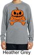 Pumpkin Skeleton Kids Dry Wicking Long Sleeve Shirt