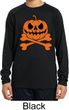 Pumpkin Skeleton Kids Dry Wicking Long Sleeve Shirt