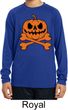 Pumpkin Skeleton Kids Dry Wicking Long Sleeve Shirt
