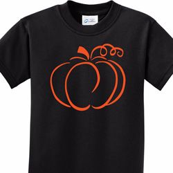 Pumpkin Sketch Kids Halloween Shirts