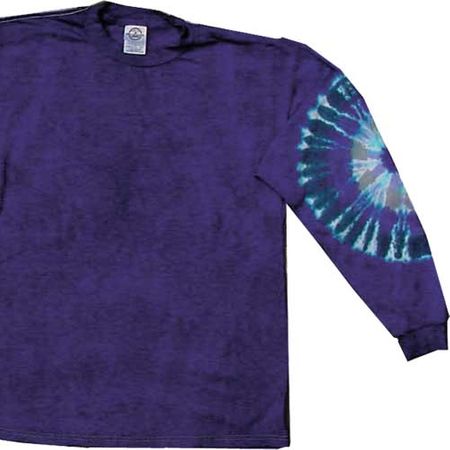 Purple Elbow Adult Unisex Tie Dye Long Sleeve Shirt