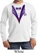 Purple Tuxedo Kids Long Sleeve Shirt