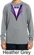 Purple Tuxedo Kids Moisture Wicking Long Sleeve Shirt