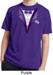 Purple Tuxedo Kids Moisture Wicking Shirt