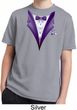 Purple Tuxedo Kids Moisture Wicking Shirt