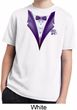 Purple Tuxedo Kids Moisture Wicking Shirt
