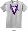Purple Tuxedo Kids Shirt