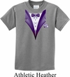 Purple Tuxedo Kids Shirt