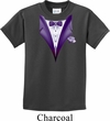 Purple Tuxedo Kids Shirt