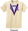 Purple Tuxedo Kids Shirt