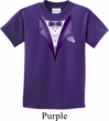 Purple Tuxedo Kids Shirt