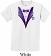 Purple Tuxedo Kids Shirt