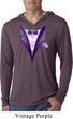 Purple Tuxedo Lightweight Hoodie Shirt