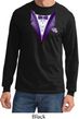 Purple Tuxedo Long Sleeve Shirt