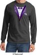 Purple Tuxedo Long Sleeve Shirt