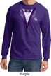 Purple Tuxedo Long Sleeve Shirt