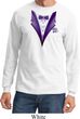 Purple Tuxedo Long Sleeve Shirt