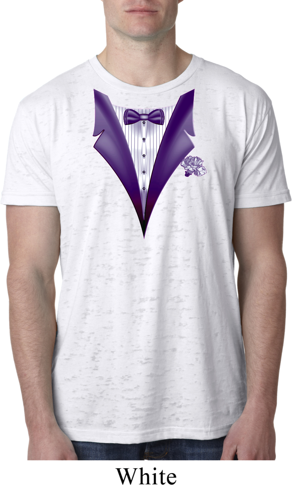 Purple Tuxedo Mens Burnout Shirt Purple Tuxedo Mens Shirts