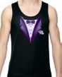 Purple Tuxedo Mens Moisture Wicking Tanktop
