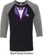 Purple Tuxedo Mens Raglan Shirt
