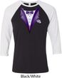Purple Tuxedo Mens Raglan Shirt