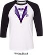 Purple Tuxedo Mens Raglan Shirt