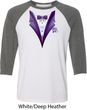 Purple Tuxedo Mens Raglan Shirt